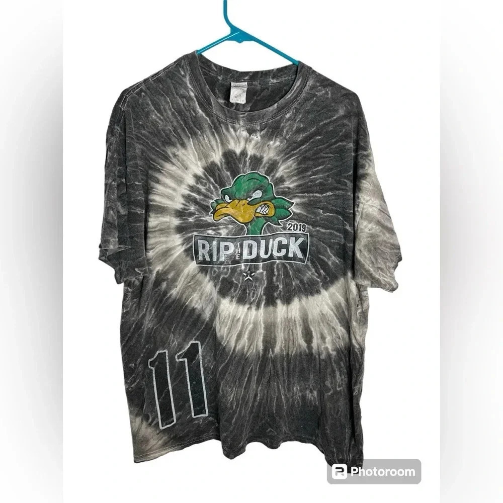 2019 Rip the Duck Gray Tie Dye T-shirt size XL